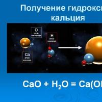 Calcium hydroxide with salt if gas is formed