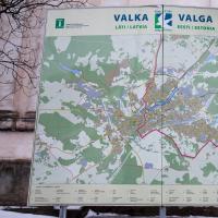 Miasto Valka, Łotwa.  Valga-Valka.  Jedno miasto, dwa kraje Valka Łotwa